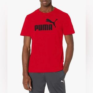 Puma Red and Black Short Sleeve Tee